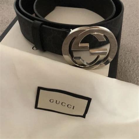 mens gucci belt used|authentic men's gucci belt sale.